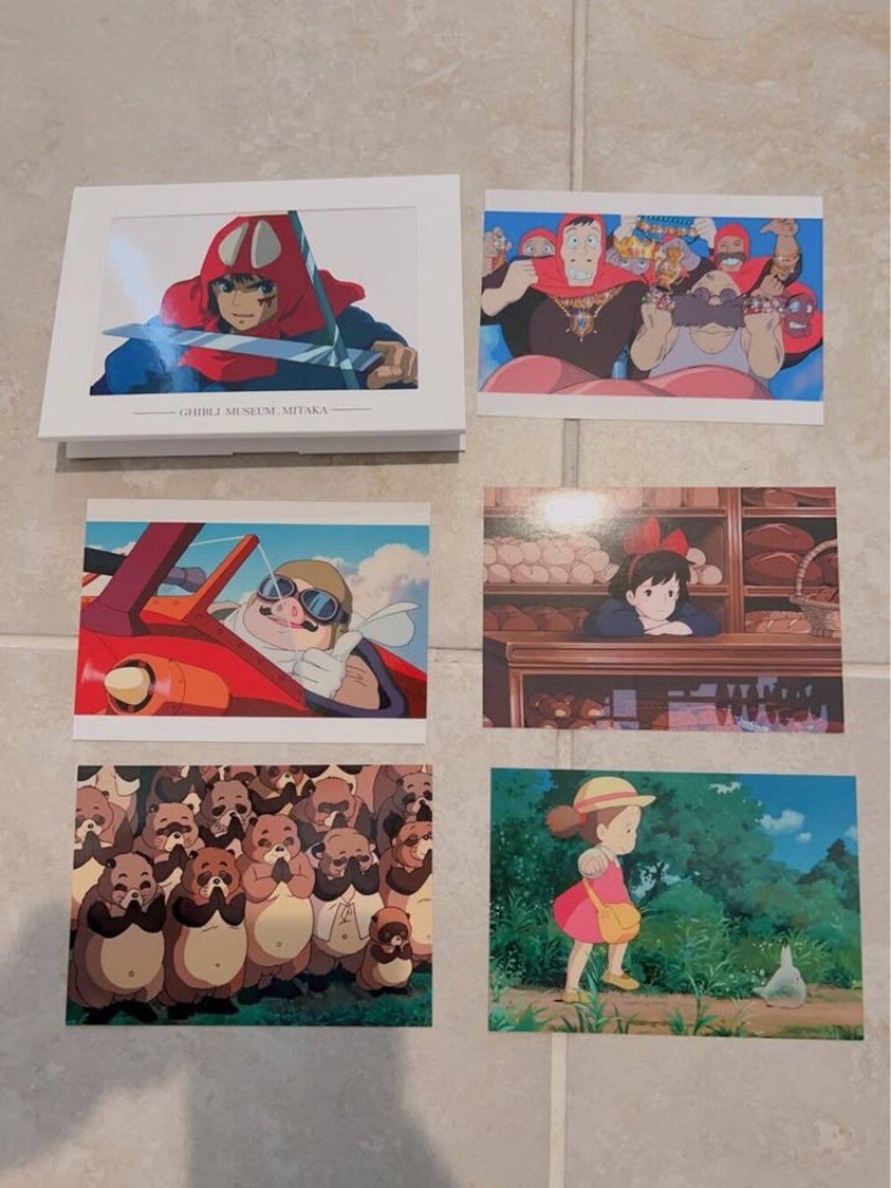 New Official Ghibli Museum Miyazaki Hayao Postcard Collection 6pc